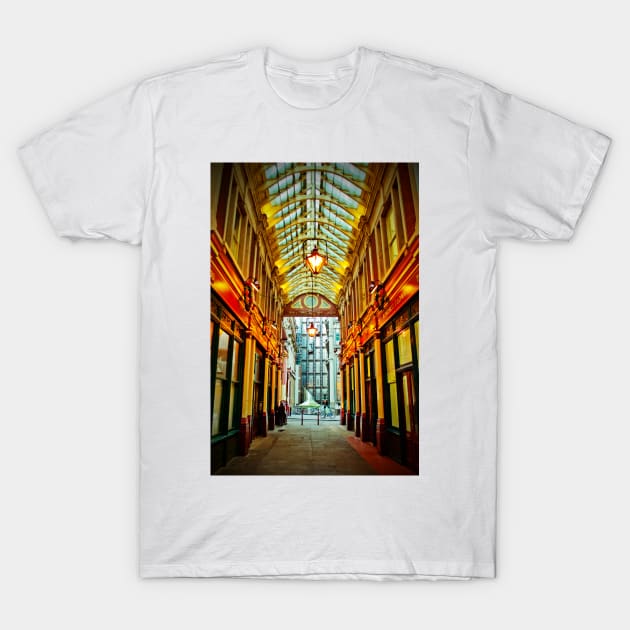 Leadenhall Market City of London England T-Shirt by AndyEvansPhotos